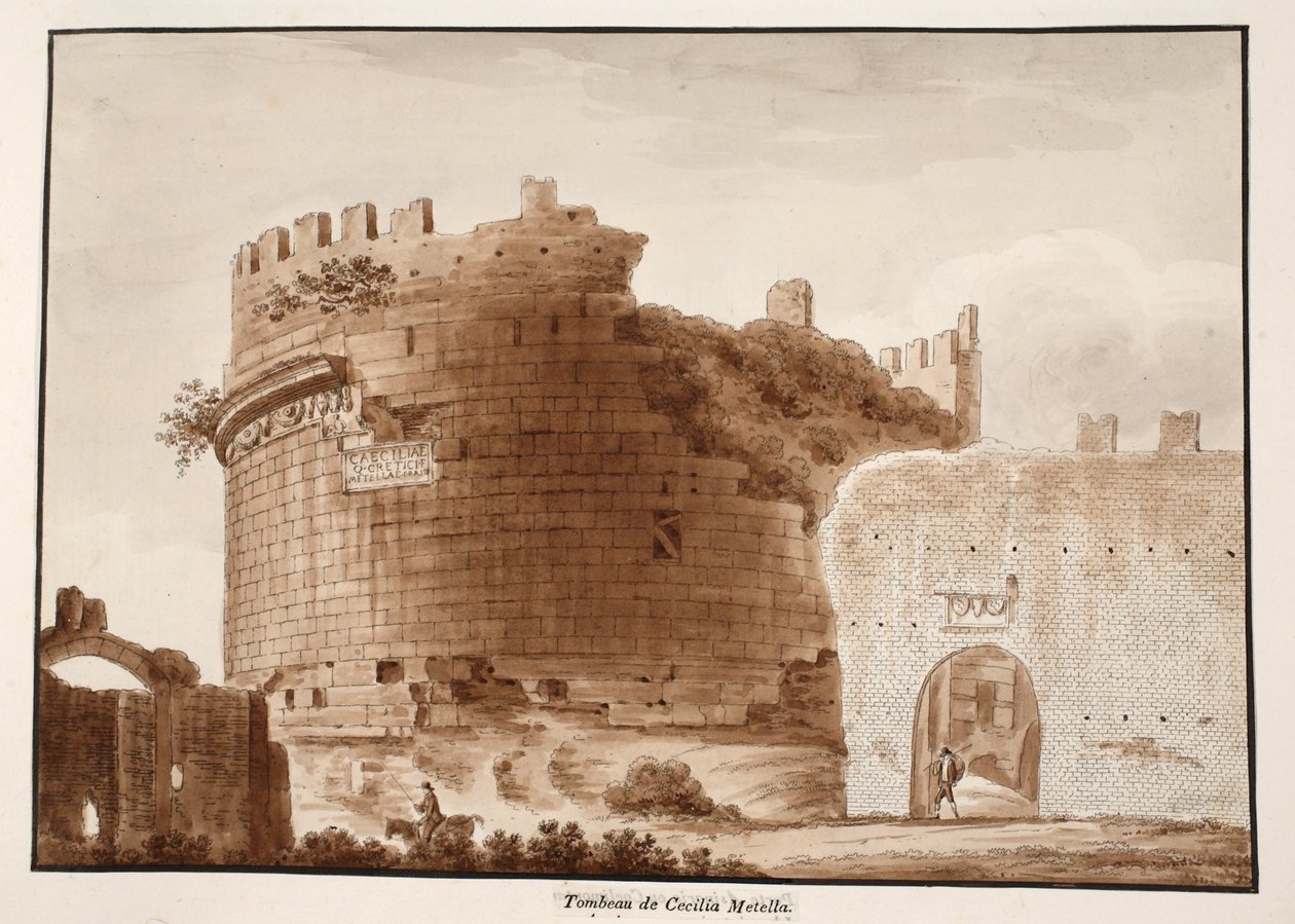 Hrobka Cecilie Metelly, 1833 (lept s hnědým lakem) od Agostino Tofanelli