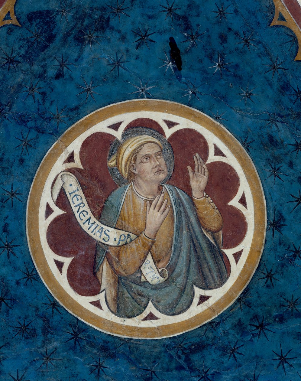 Prorok Jeremiáš, detail od Agostino di Marsiglio