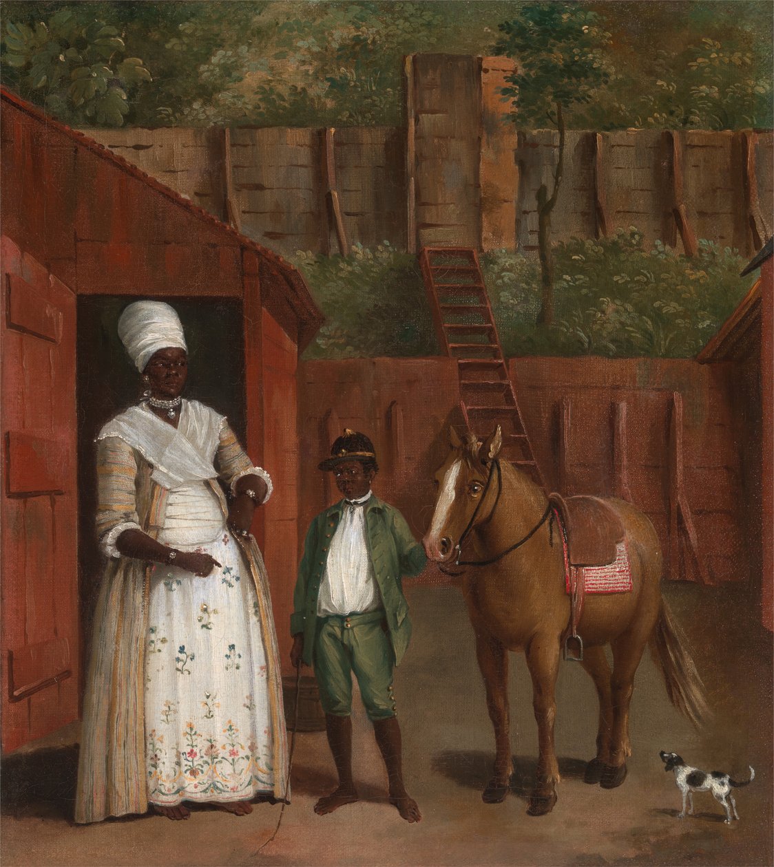 Matka se svým synem a poníkem, ca. 1775. od Agostino Brunias