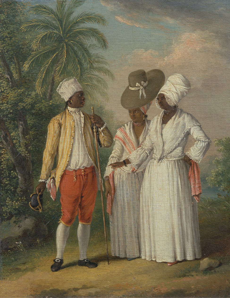 Svobodní západní indičtí dominikáni, svobodní domorodci z Dominiky, ca. 1770. od Agostino Brunias