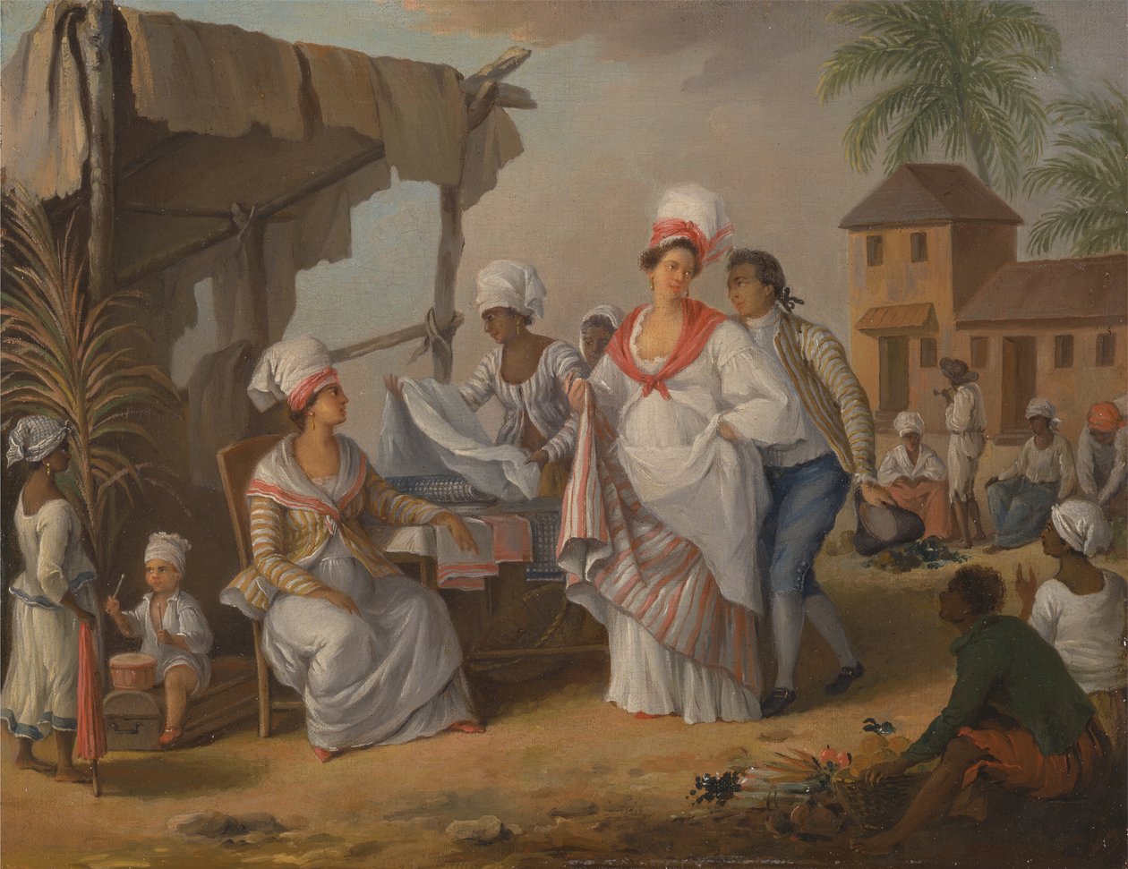 Market Day, Roseau, Dominika, cca 1780. od Agostino Brunias