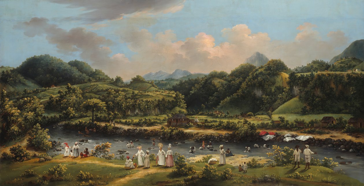 Pohled na řeku Roseau, Dominika, 177080. od Agostino Brunias