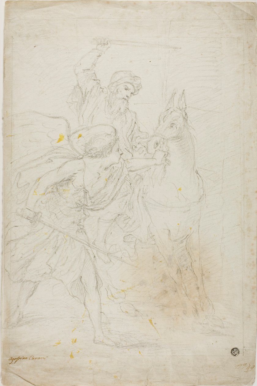 Balámův osel od Agostino Carracci