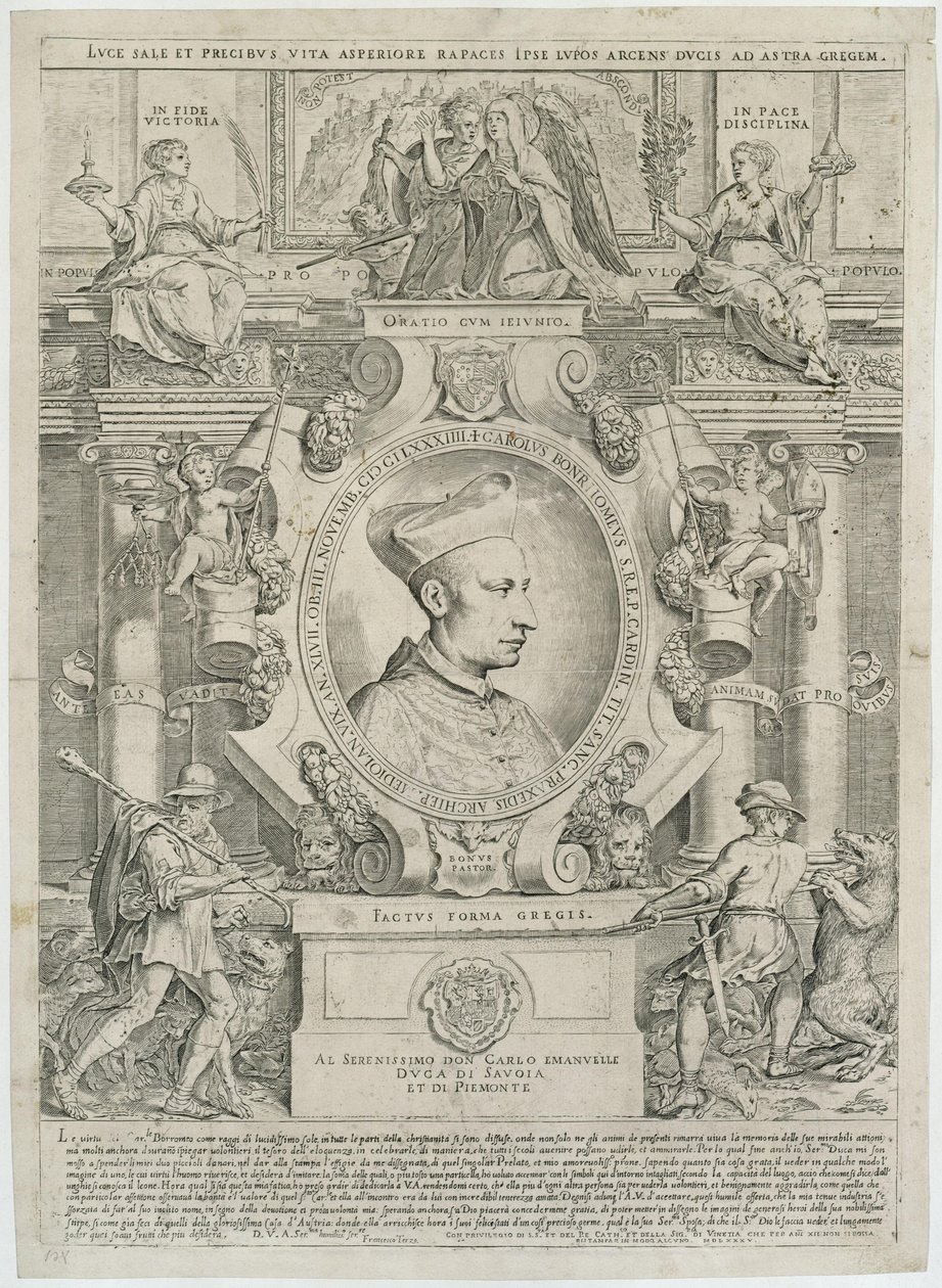 Carlo Borromeo od Agostino Carracci
