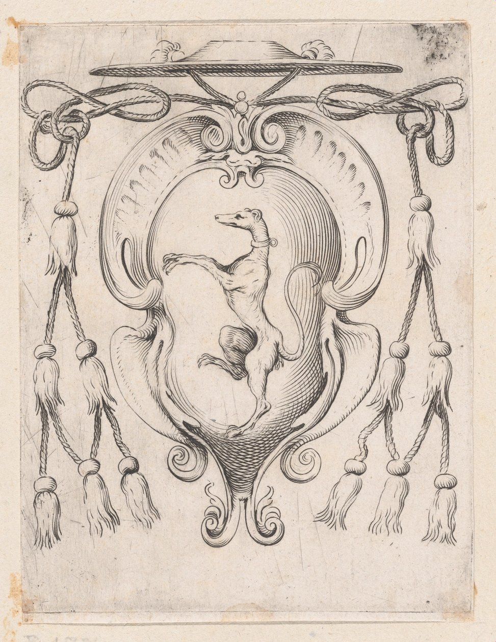 Erb kardinála z rodu Sampieri, 1590-95. od Agostino Carracci