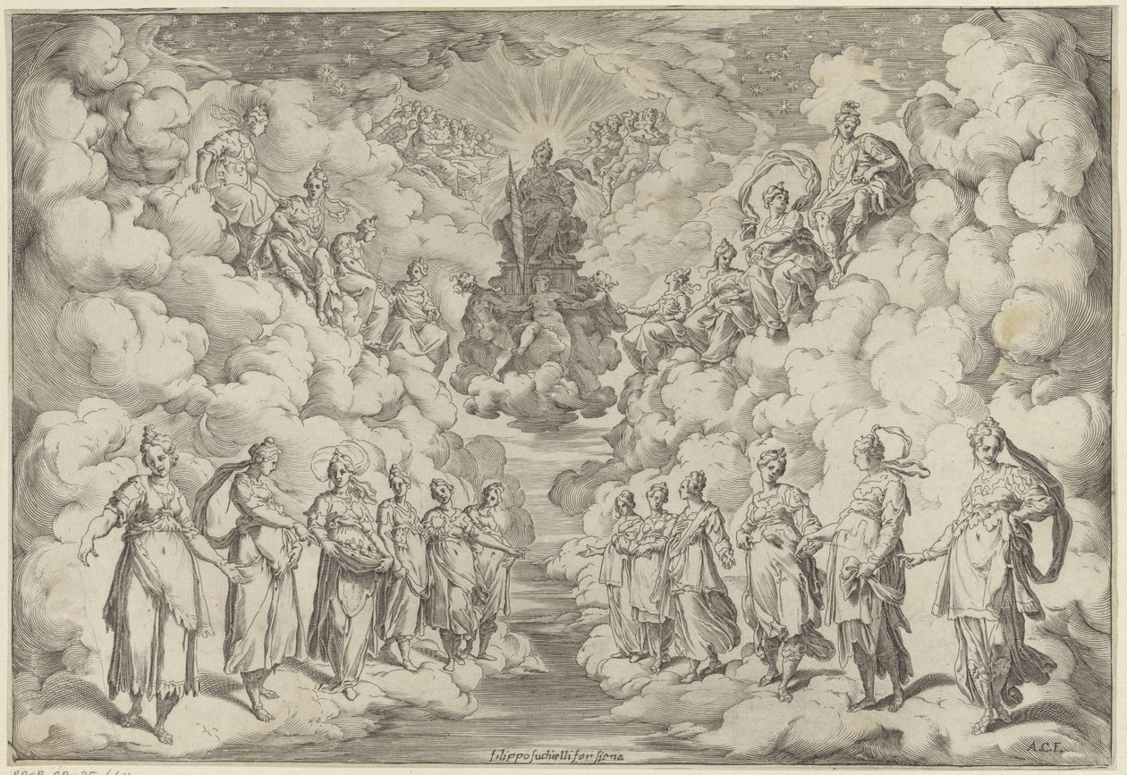 Harmonie sfér od Agostino Carracci