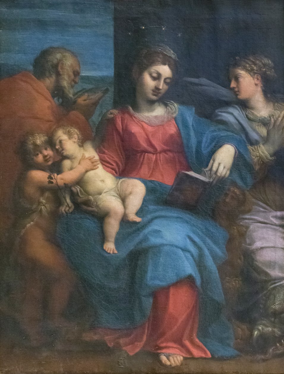 Svatá rodina se svatou Markétou od Agostino Carracci