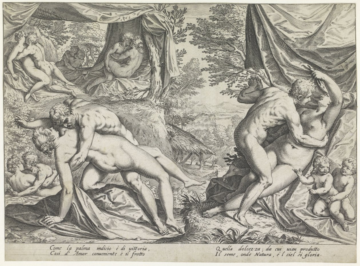 Láska ve zlatém věku Plody lásky Různé aspekty lásky od Agostino Carracci
