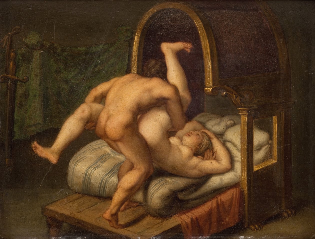 Nahota s mužem a ženou od Agostino Carracci