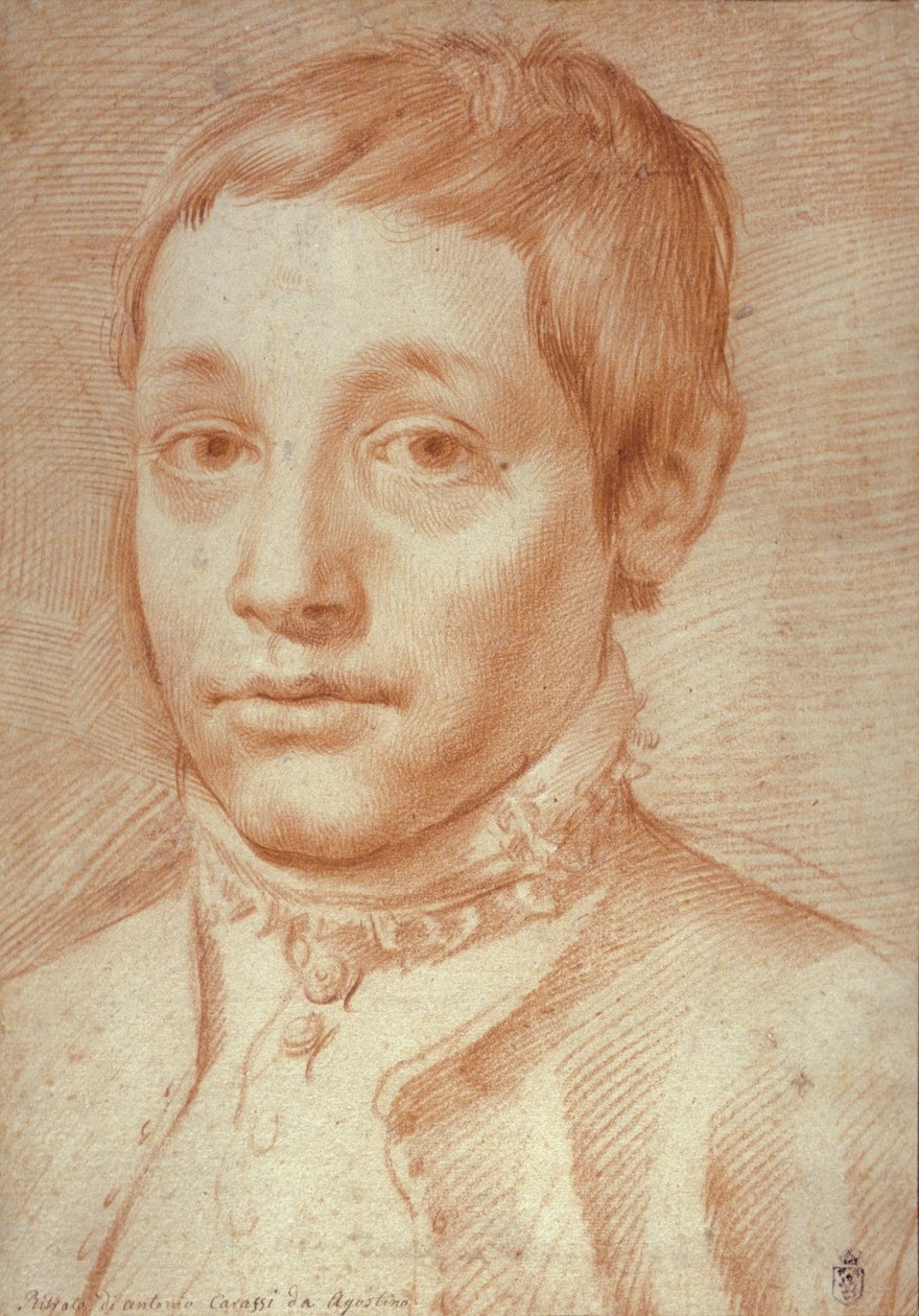 Portrét jeho syna Antonia Carracciho, 1592-95 od Agostino Carracci