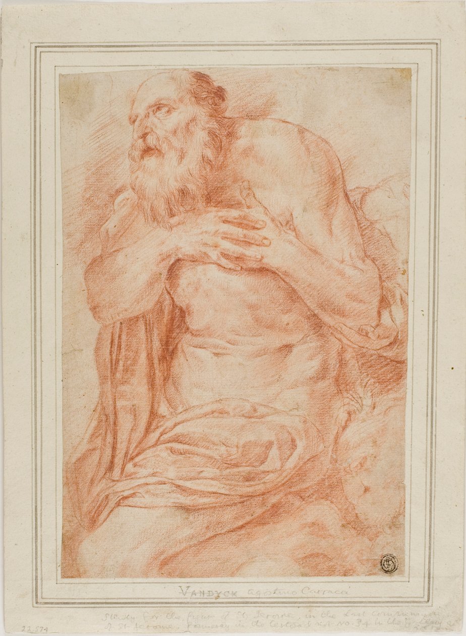 Svatý Jeroným od Agostino Carracci