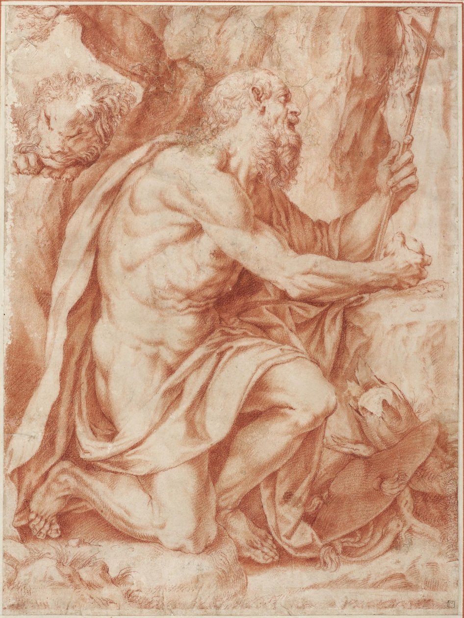 Svatý Jeroným od Agostino Carracci