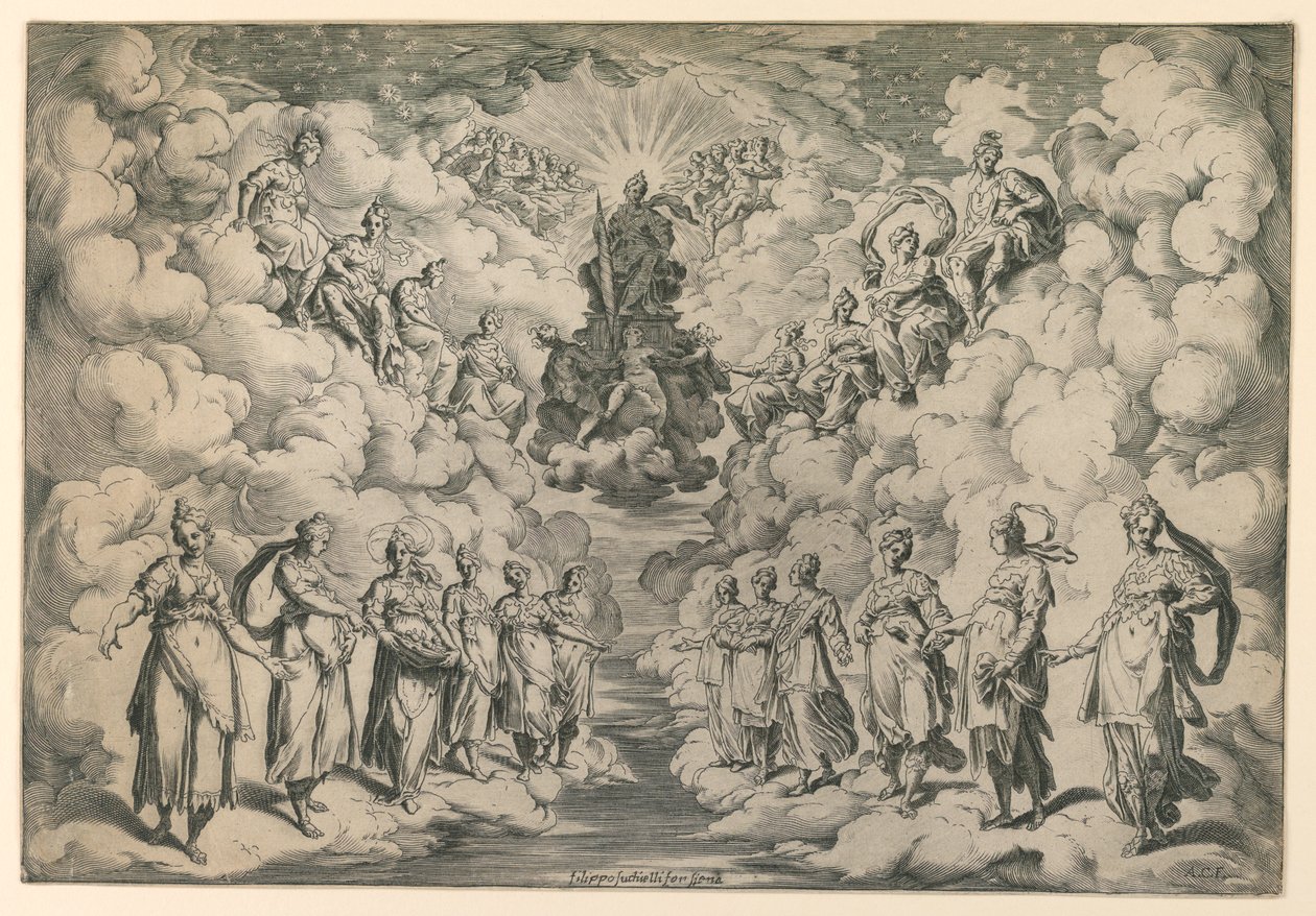 Harmonie sfér od Agostino Carracci