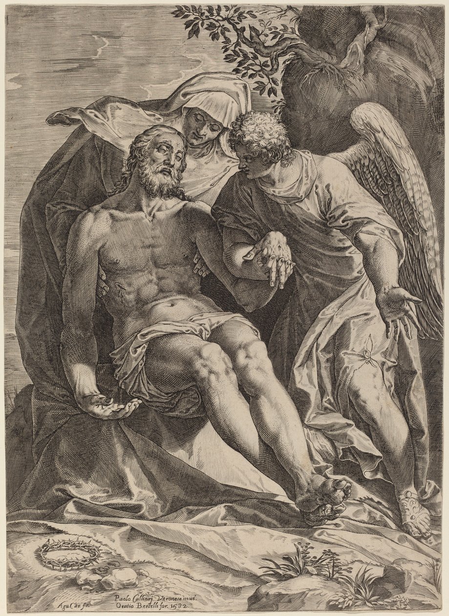 Soucit od Agostino Carracci after Veronese