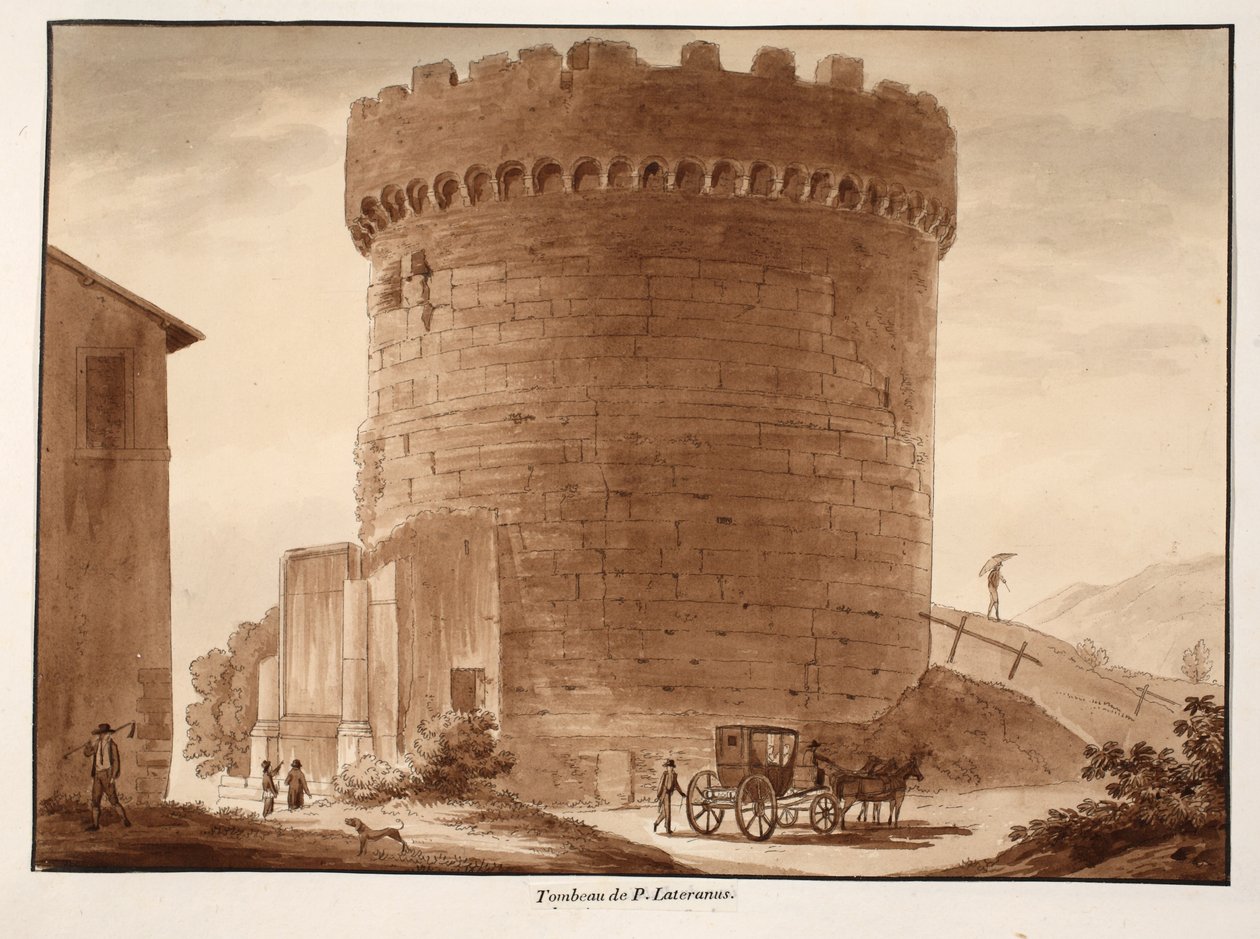 Hrob Horatii a Curiatii, 1833 (lept s hnědou lazurou) od Agostino Tofanelli