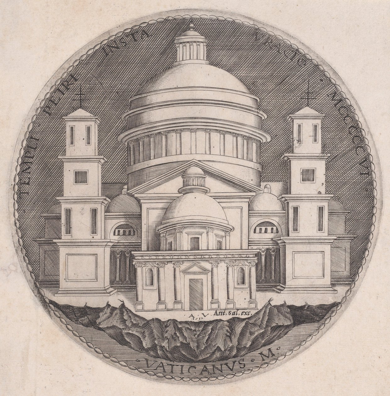 Bazilika svatého Petra z roku 1517. od Agostino Veneziano