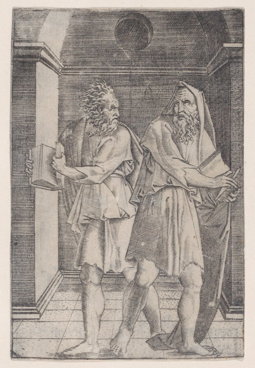 Filosofové, ca. 1514-36. od Agostino Veneziano