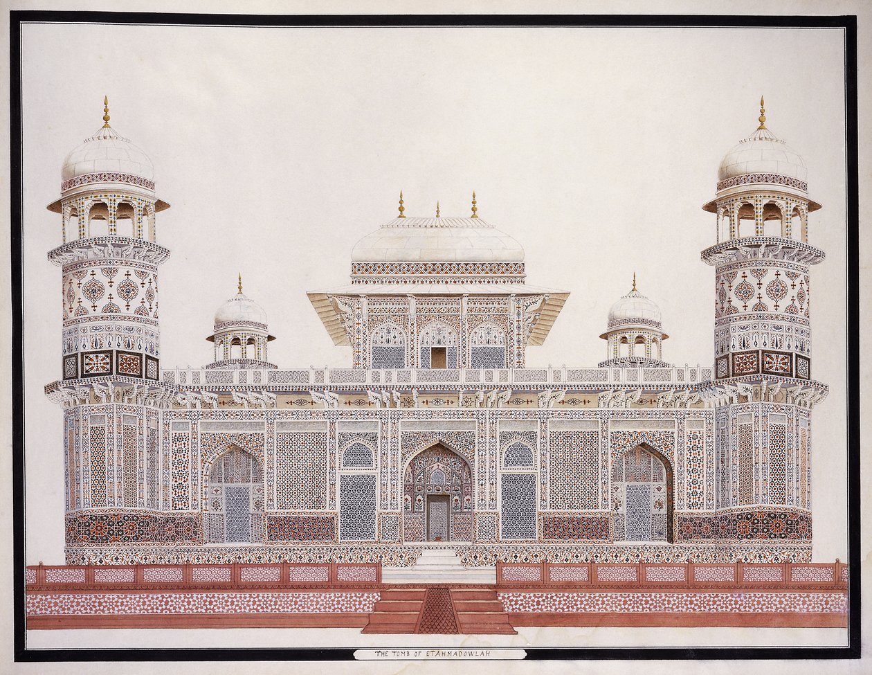 Hrobka Etahmadowlah, c. 1815 od Agra School