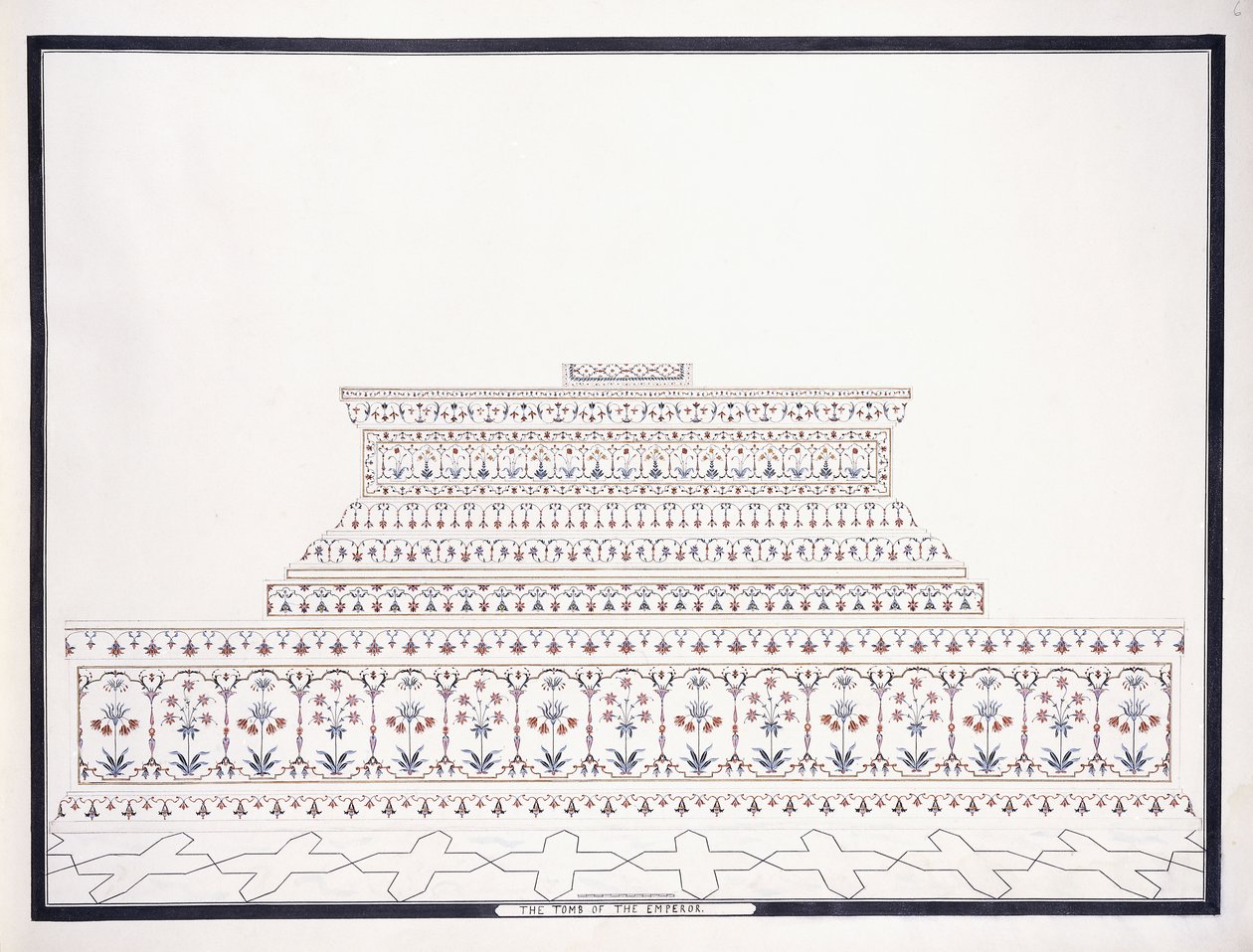 Hrob císaře, c. 1815 od Agra School