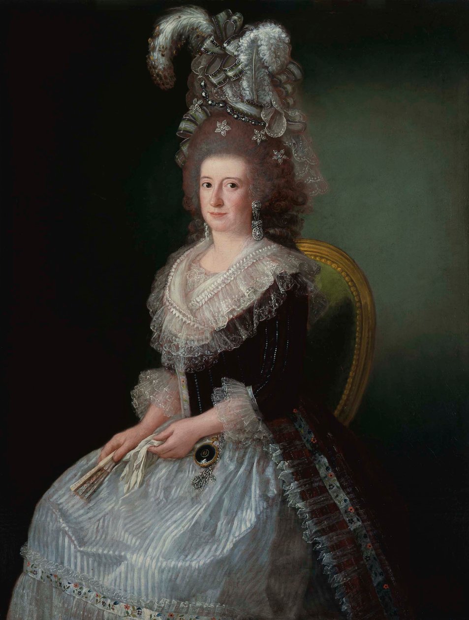 Portrét Maríi Josefy Piscatori, markýzy de San Andrés (1757-1807), manželky Pedra Lópeze de Lerena. od Agustín Esteve