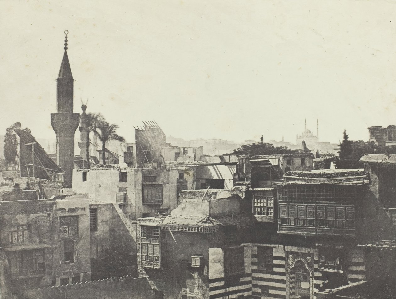 Celkový pohled převzatý ze západu, Le Kaire, 184951, vytištěno 1852. od Aimé Rochas