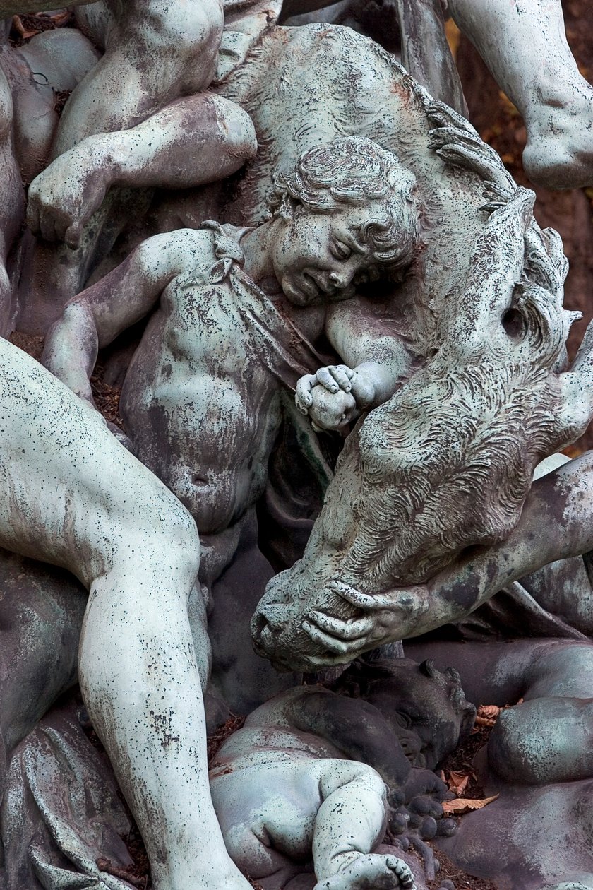 Silenův triumf, detail (bronz) (viz také 252697 a 252668) od Aime Jules Dalou