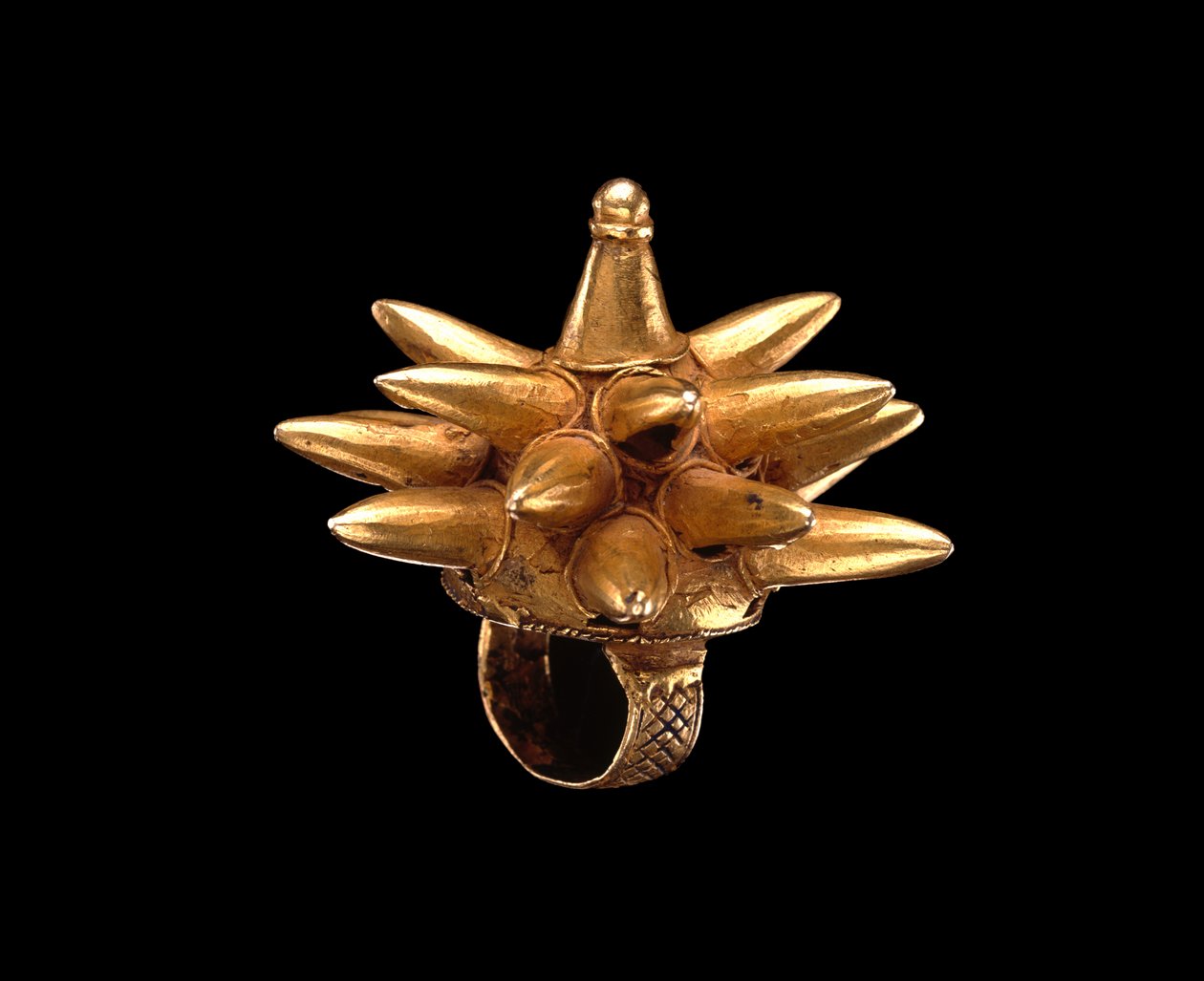Ring, Ghana Pobřeží slonoviny, kolem roku 1935 (zlato) od Akan School