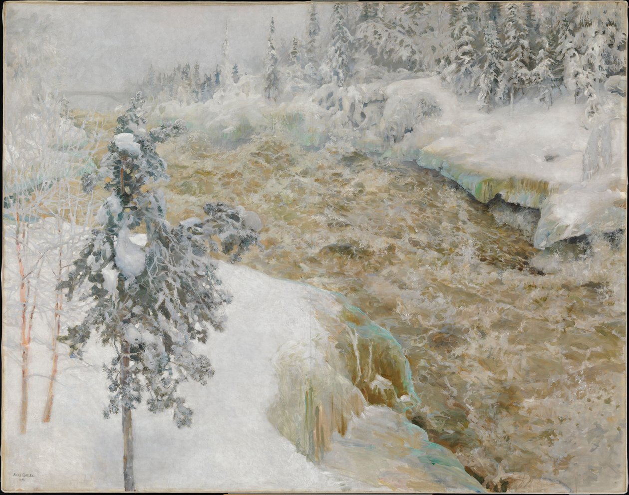 Imatra v zimě od Akseli Gallen-Kallela
