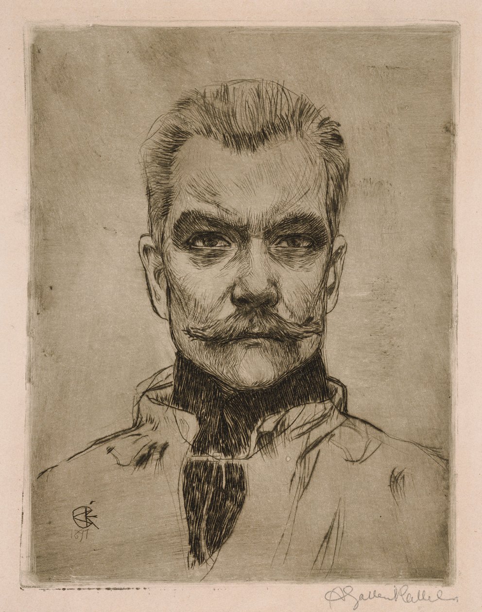 Autoportrét „zepředu“ od Akseli Gallen-Kallela