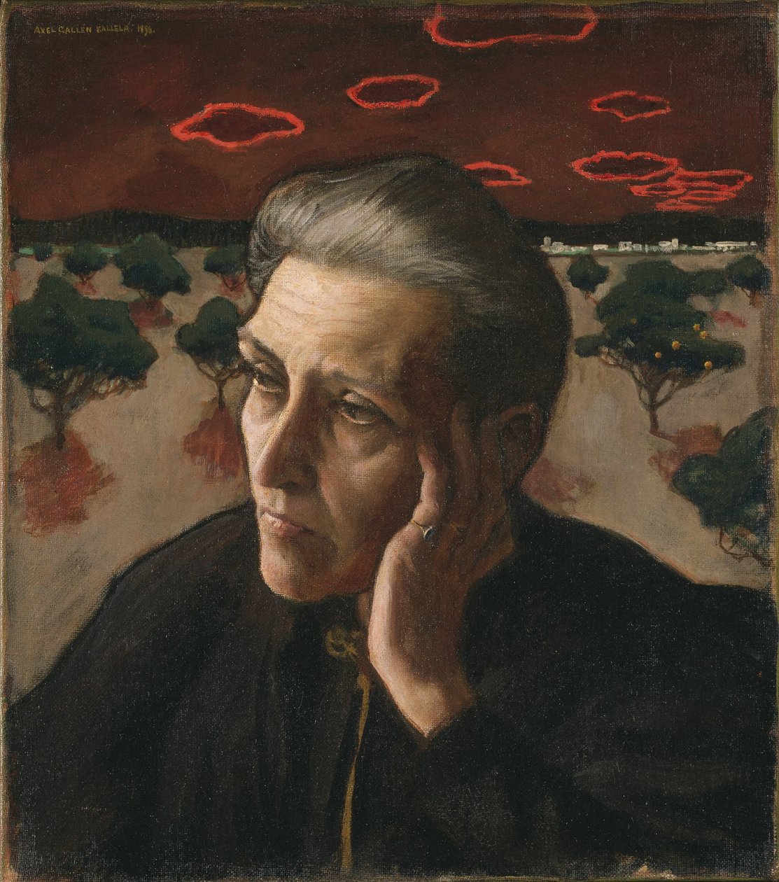 Umělcova matka od Akseli Gallen-Kallela