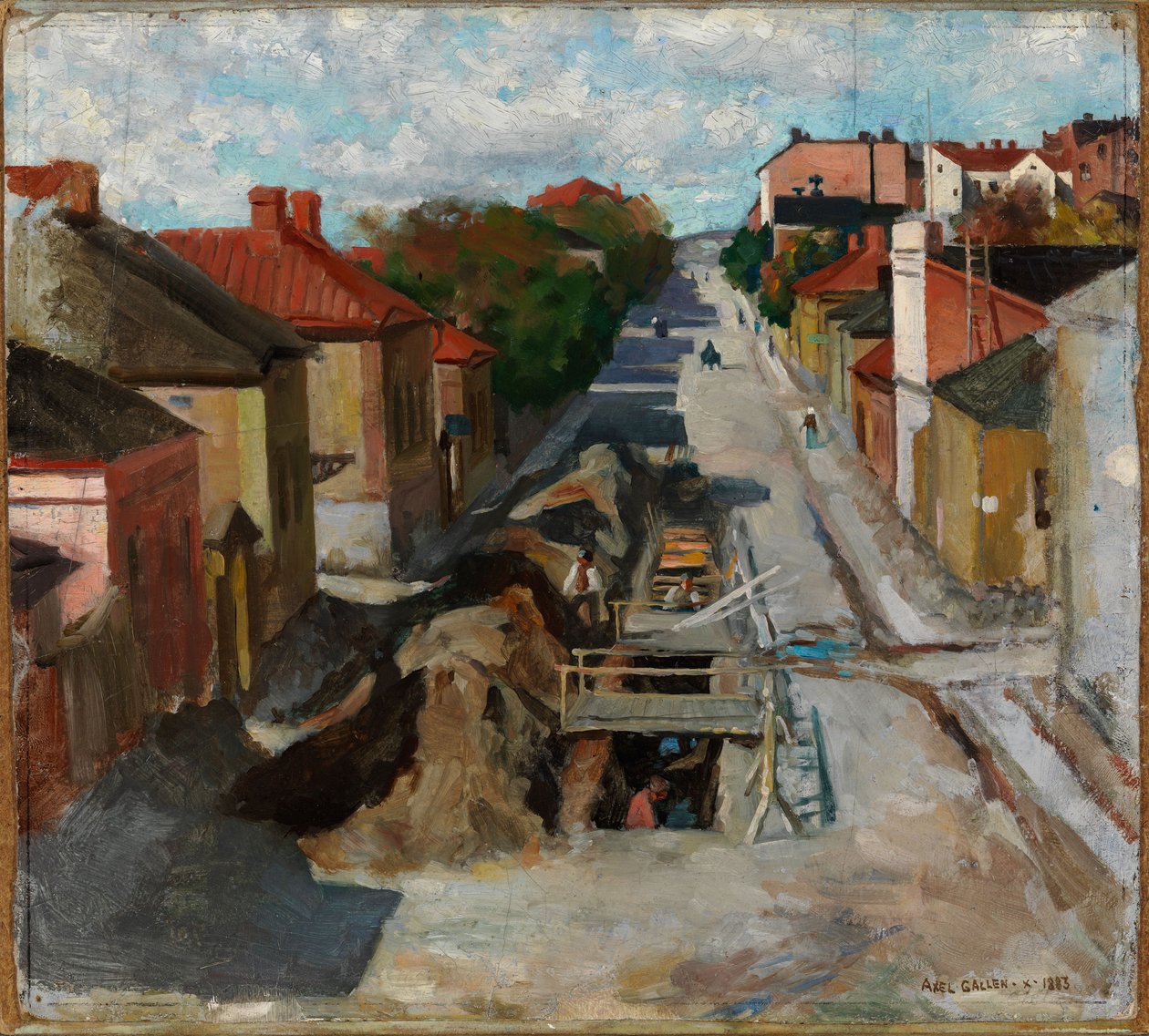 Pohled z Fredrikinkatu od Akseli Gallen-Kallela