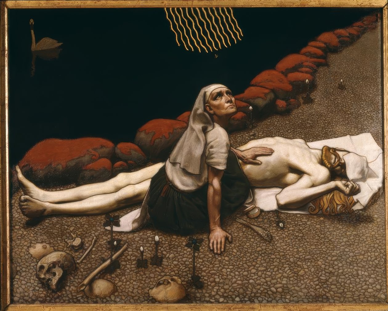 A.Gallen-Kallela, Mutter des Lemminkain. od Akseli Gallen Kallela