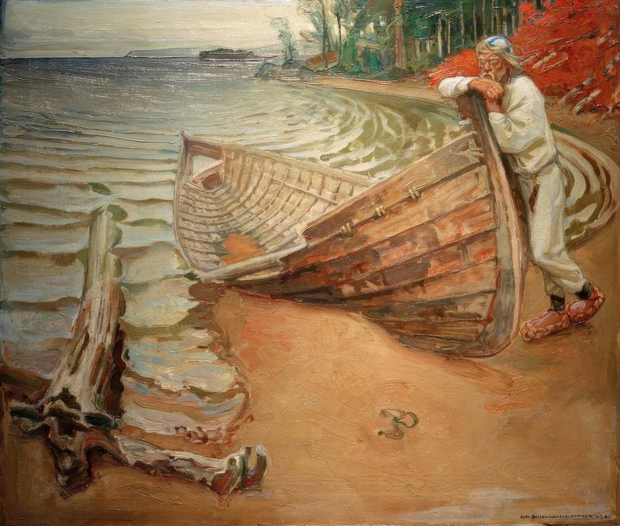 A.Gallen-Kallela, kvílející člun od Akseli Valdemar Gallen Kallela