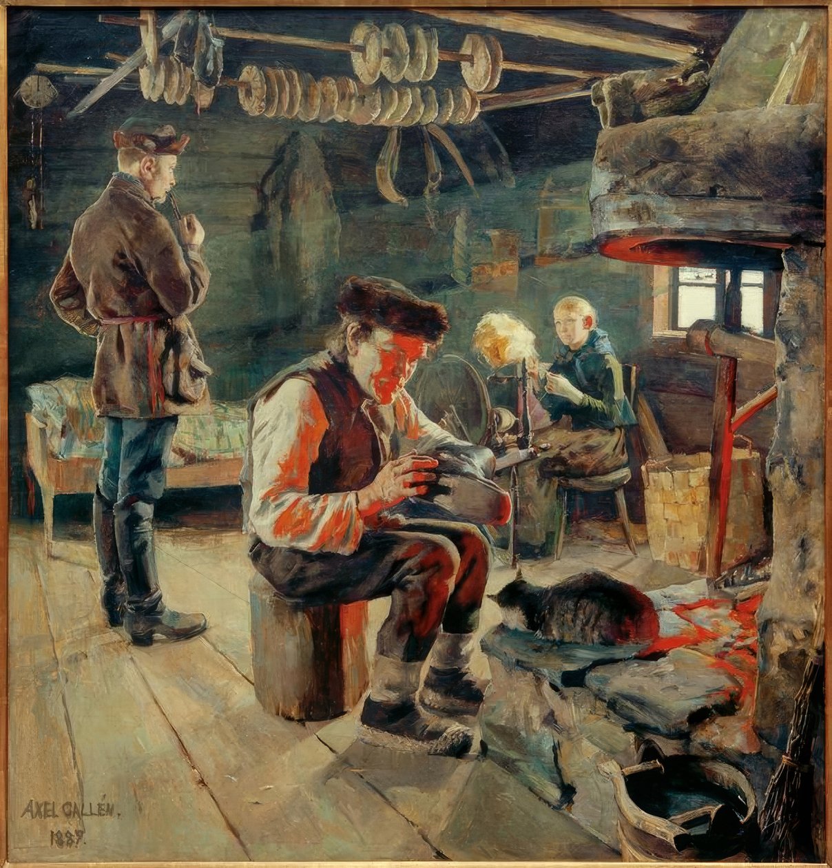 Bauernstube od Akseli Valdemar Gallen Kallela