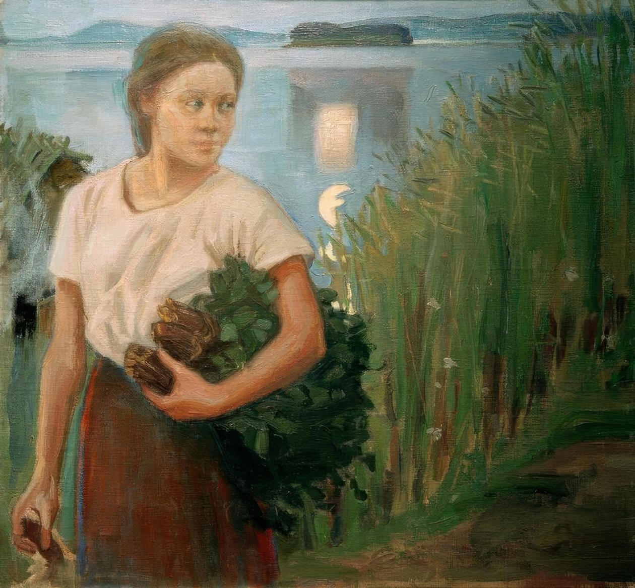 Dívka ze sauny od Akseli Valdemar Gallen Kallela