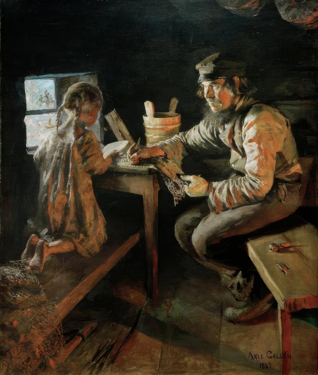 První hodina od Akseli Valdemar Gallen Kallela