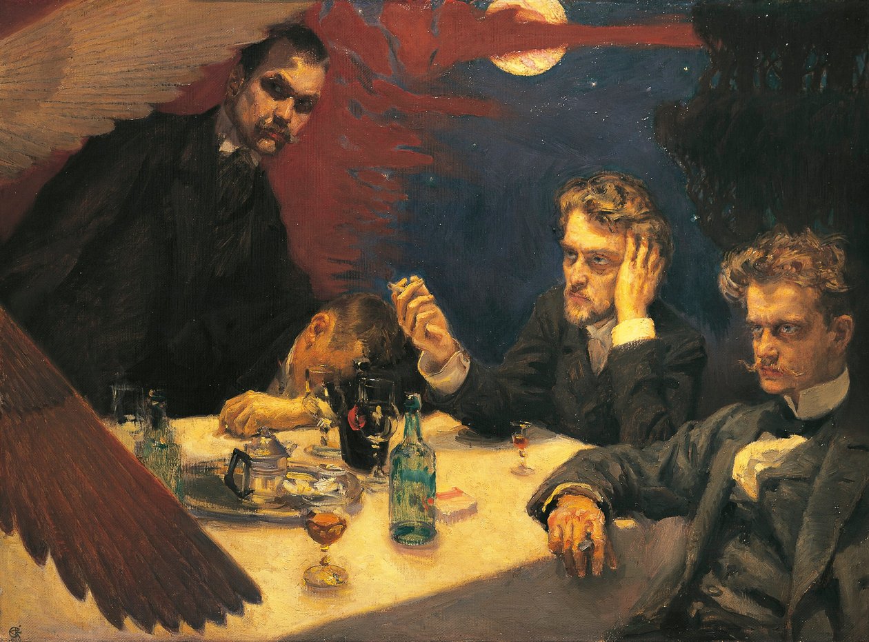 Finsko, sympozium, problém od Akseli Valdemar Gallen Kallela