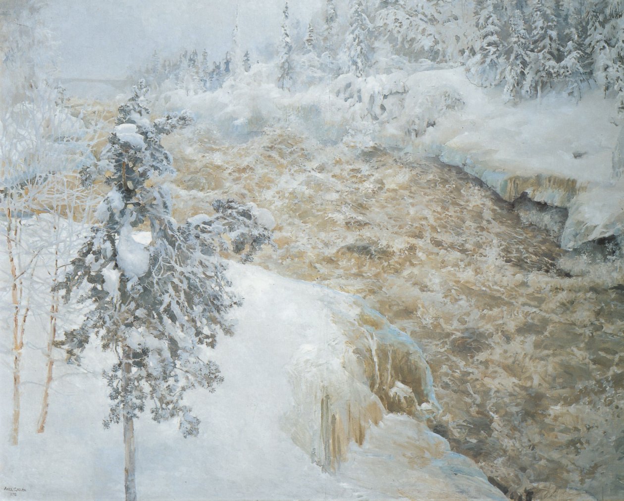 Imatra v zimě od Akseli Valdemar Gallen Kallela