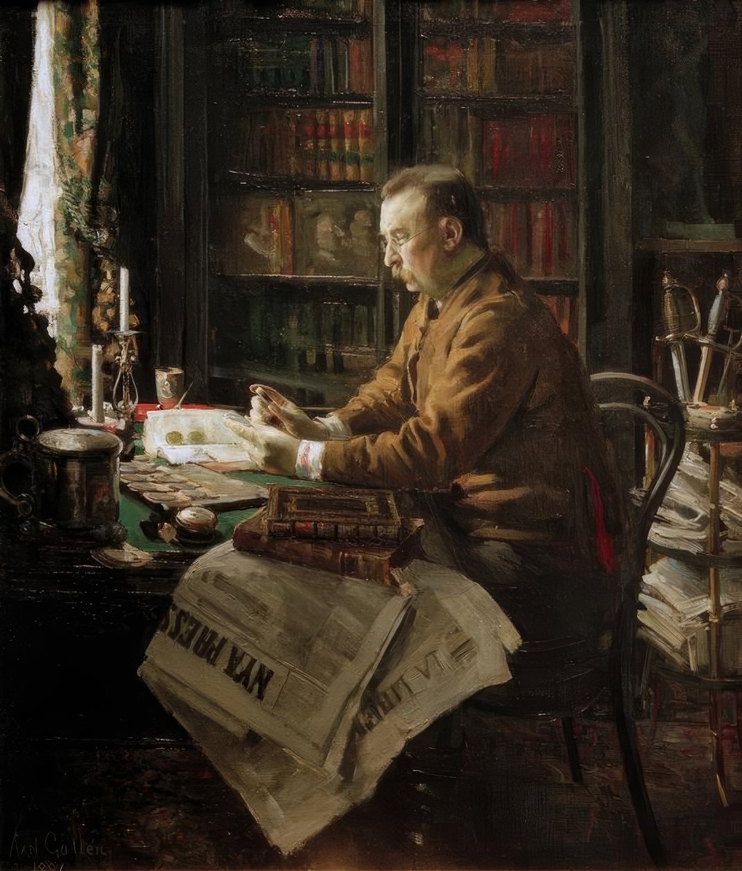 Portréty Dr. HF Antell od Akseli Valdemar Gallen Kallela