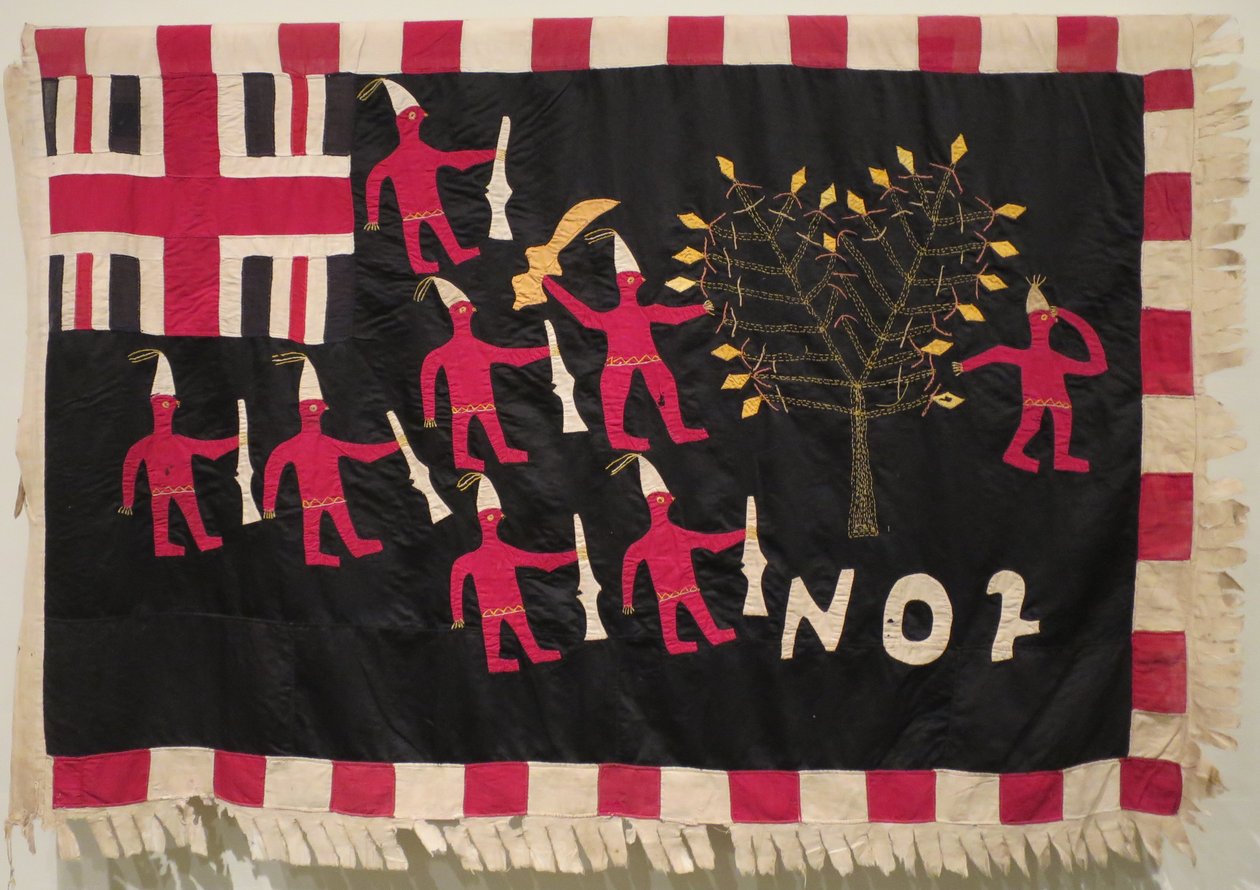 Asafo Flag, no. 2 Společnost; vytvořil Akwa Osei; Kormantine, Ghana, fanoušci Fante od Akwa Osei