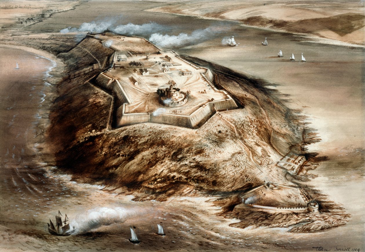 Hrad Pendennis, 16. století, 60. léta 20. století od Alan Ernest Sorrell