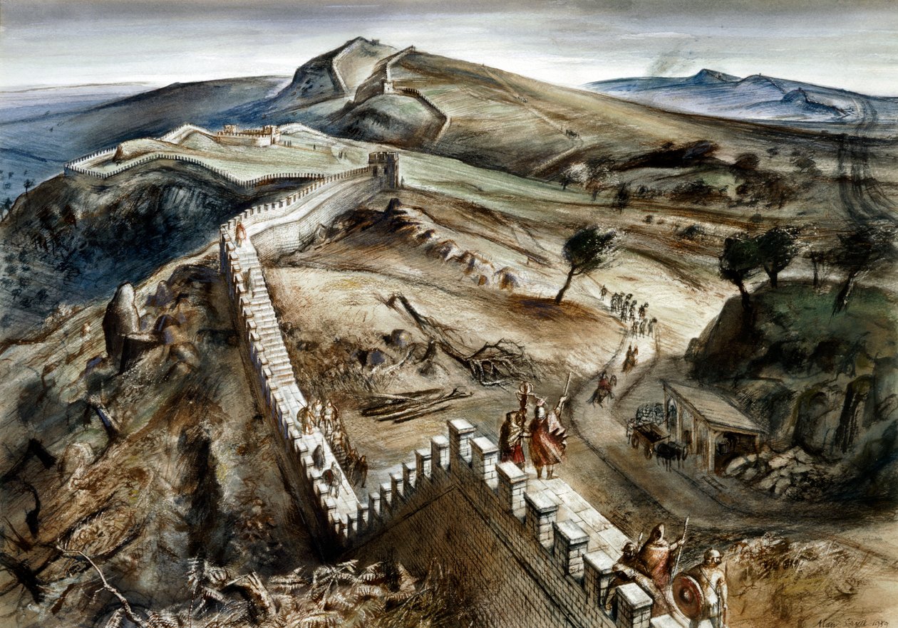 Walltown Crags, Hadriánův val, 2. století, 60. léta 20. století od Alan Ernest Sorrell