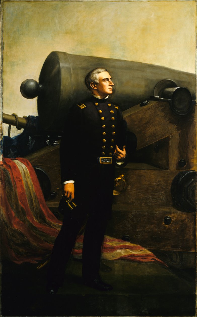 První zbraň ve Fort Sumter Major Robert Anderson, ca. 1861 od Alban Jasper Conant