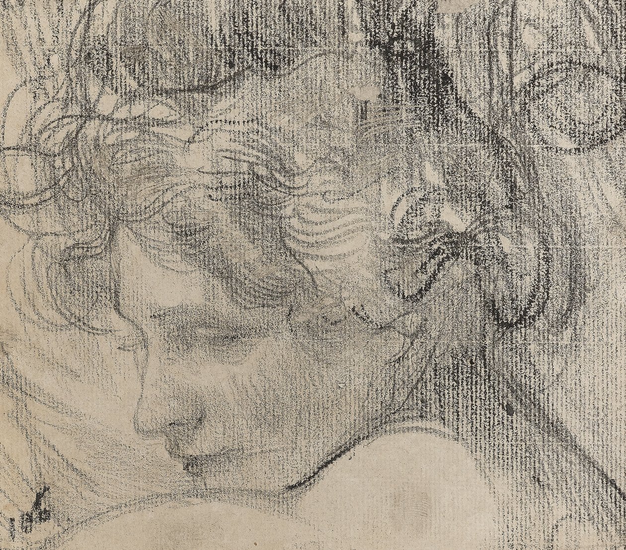 Hlava ženy, kolem roku 1890 (pastel na papíře) od Albert de Belleroche