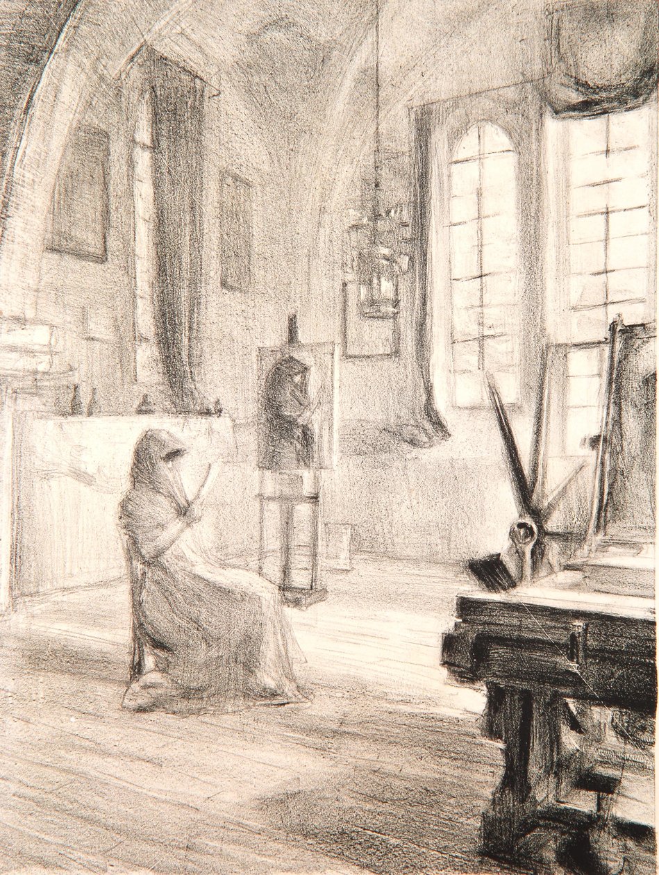 Studio, La Boissière, 1909 od Albert de Belleroche