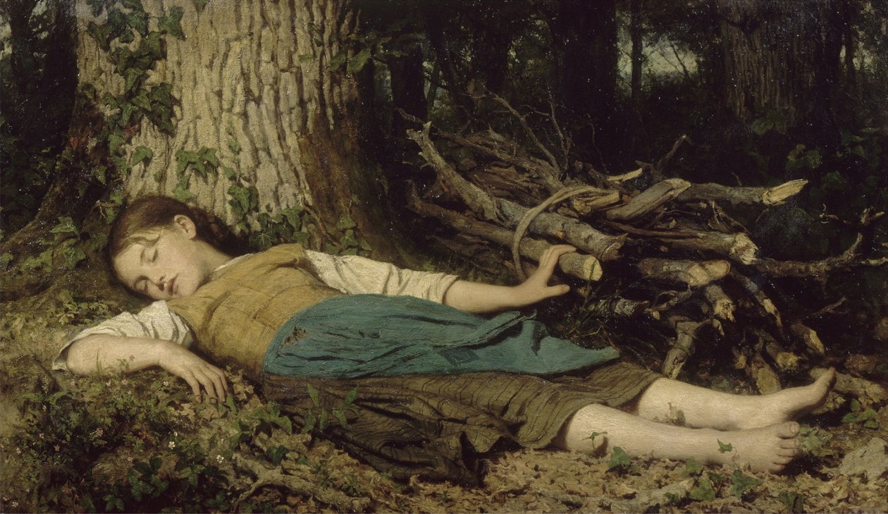 V lese od Albert Anker