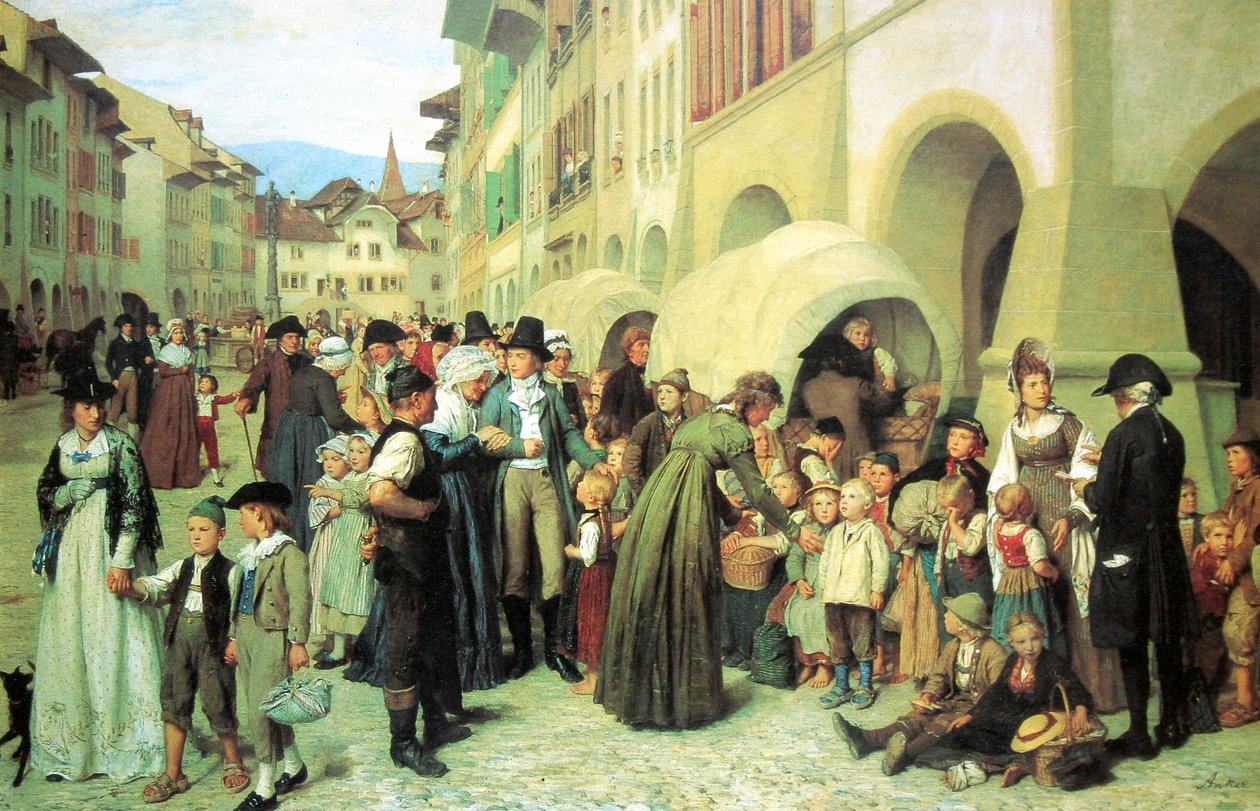 Venkovské děti od Albert Anker