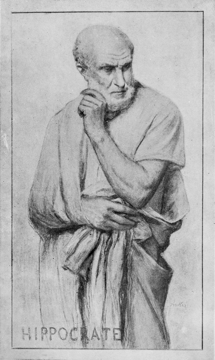 Portrét Hippokrata od Albert Anker