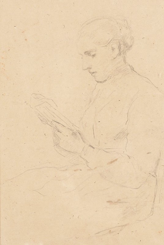 Studie čtenářky od Albert Anker
