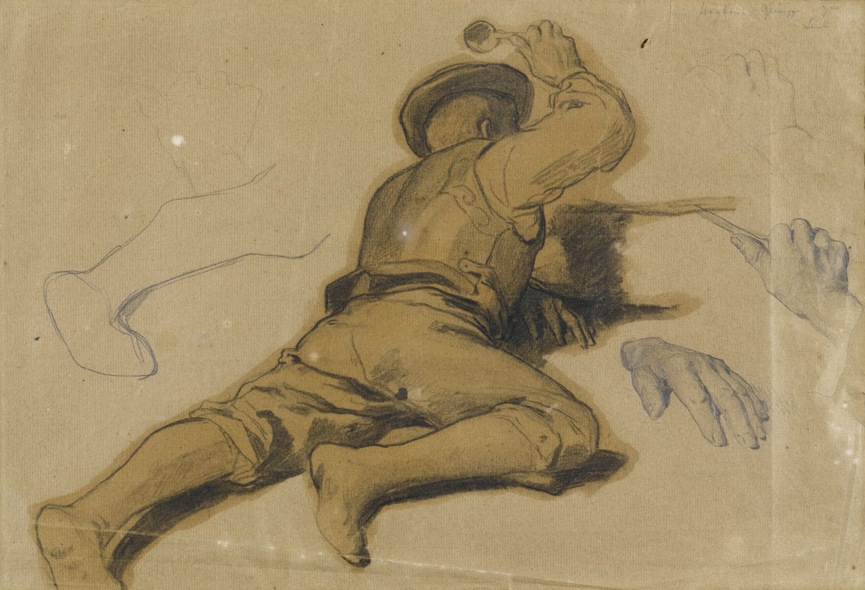 Studie o Die Kappeler Milchsuppe od Albert Anker
